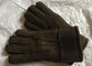 Kundengebundene Größen-Schwarzes Shearlings-Handschuhe wärmen sich weich mit Australien-Schaffell 100% fournisseur
