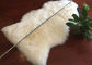 Einzelne Haut-Creme-wirkliche Schaffell-Wolldecken-glatte Wolle mit Extragroßem fournisseur