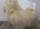 Weiches gelocktes langes Haar-große weiße Schaffell-Wolldecke 100% mongolischer/tibetanischer Lamm-Pelz fournisseur