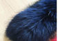 Waschbärpelzkragen 100% wirklicher Waschbär-Pelz-Kragen-große blaue Mantel-Ordnungs-Zusätze fournisseur