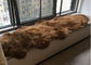 Wirkliche Hautschaffelldoppeltes Läufer Australien-Schaffells 2 steuern Brown gefärbten Teppich automatisch an fournisseur