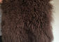 Brown färbte rechteckigen mongolischen Schaffell-Wolldecken-Pelz für Baby-Fotografie fournisseur