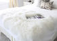 120*180cm lange Wollwirklicher mongolischer Plüsch, weiße Schaffell-Wolldecke für Kindertagesstätte  fournisseur