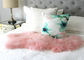 Natürliche rosa wirkliche mongolische Lamm-Wolldecken-Bett-Pelz-Decken-dekorative Decken-Boden-Wolldecken und Teppiche für Wohnzimmer fournisseur