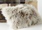 Dick warme weiche mongolische Pelz-Kissen-lange gelockte Wolleantiapnea 50*50cm fournisseur
