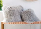 Lange Wolle zackt mongolischen Zoll des Lamm-Pelz-Wurfs-Kissen-20x20 für Klimaanlage-Raum aus fournisseur