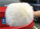 Handgemachter weicher Schaffell-Waschanlage-Handschuh-gibt lange Haar-Wolle für Kratzer frei fournisseur