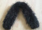 Der gefärbte echtes wirkliche Waschbär-Schwarz-wirkliche Pelz-Kragen wärmen sich für Mann-Jacke/Mantel fournisseur