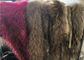 Natürliche Farboberste luxuriöse Waschbär-Pelz-Kragen-Schal-Ordnung für Kleid fournisseur
