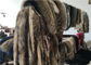 Handgemachter schwarzer wirklicher Raccon-Pelz-Schal, 80cm Längen-Pelz-Hals-Wärmer fournisseur