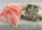 Rechteckige bunte mongolische Lamm-Kissen-Abdeckung, weiche flockige dekorative Kissen  fournisseur