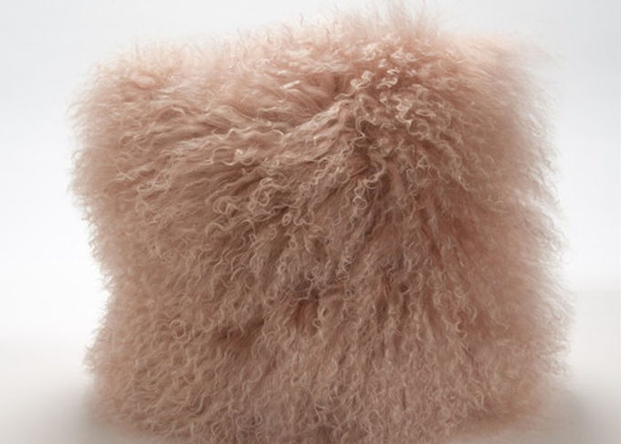 Lange Wolle zackt mongolischen Zoll des Lamm-Pelz-Wurfs-Kissen-20x20 für Klimaanlage-Raum aus