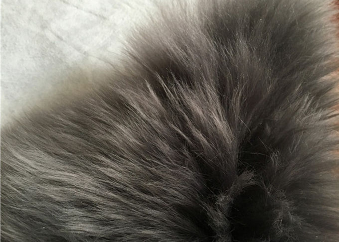 Natürliches Australien-Schaffell-Wolldecken-Schwarzes färbte langes Wollschaffell-einzelnen Haut-Wurf