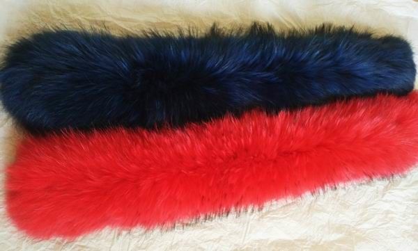 Waschbärpelzkragen beschichten bunter gefärbter wirklicher Chinese Fox-Pelz-Mantel 90 *15cm für unten