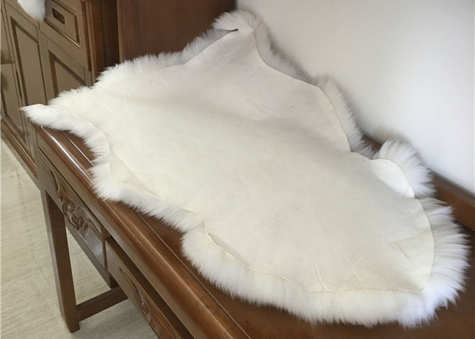 Wirkliche Schaffell-Wolldecken-einzelne Haut weg von der weißen Farbversorgung umweltfreundliche probiert 90*60cm