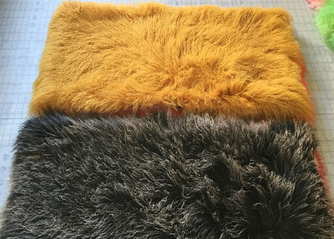 Tibetanische weiche Schaffell-Wolldecke in Badezimmer 60X120cm, farbige Schaffell-Wolldecken