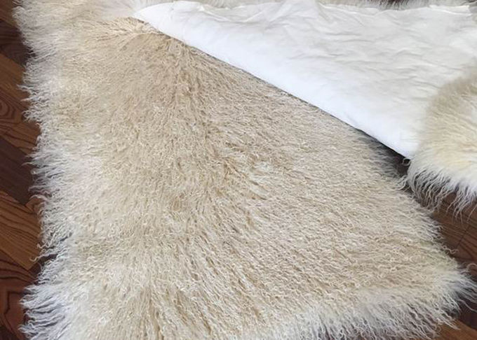 10-15cm lange Haar-wirkliche Schaffell-Wolldecken-mongolische super weiche Beschaffenheit für Schlafzimmer