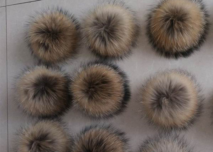 Mantel-echter großer Waschbär-Pelz-Kragen-warmes Weiche mit natürlicher Brown-Farbe