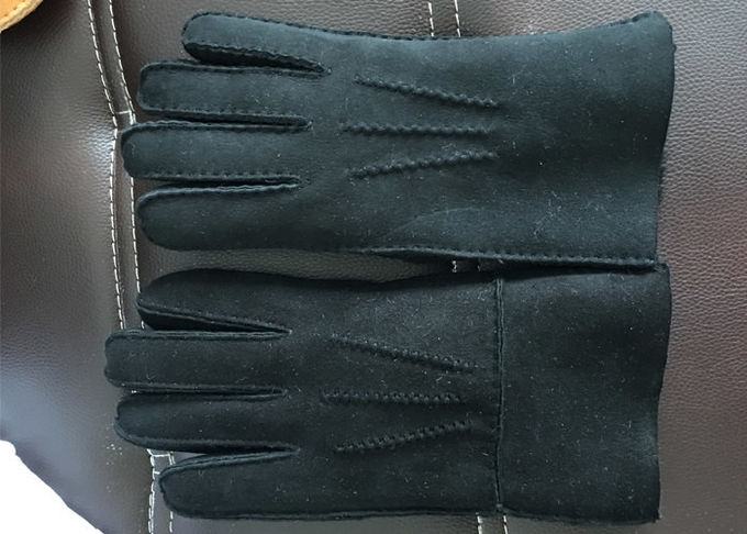 Handgemachter Merinowolle-wärmster Schaffell-Handschuhe Shearlings-dauerhaftes bequemes