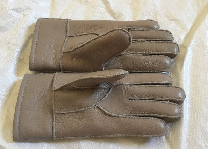 Schaffell-Handschuh-Pelz gezeichnetes weiches Leder des Australiens der Männer wärmster für windundurchlässiges