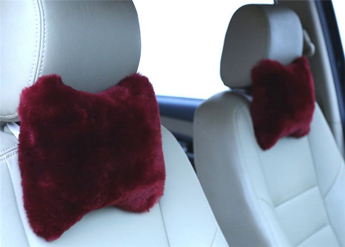Entbeinen Sie Form-Lammwoll-Seat-Kissen, das für Auto-Dekoration/Kopflehne weich bequem ist