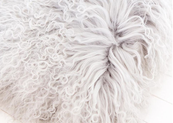Plattenabdeckung Pelz langen Luxushaares des nach Maß wirkliche mongolische für Lehnsessel